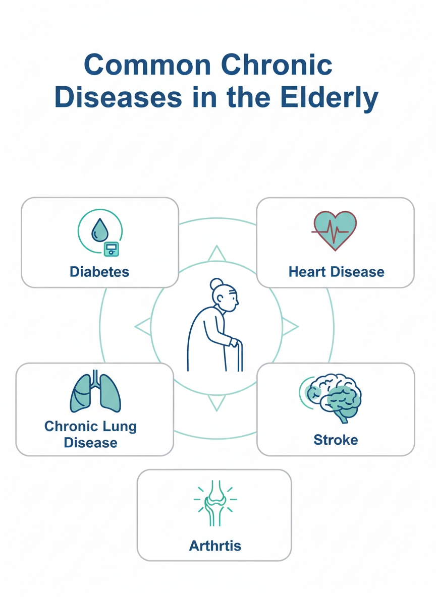 common chronic diseases in elderly patients