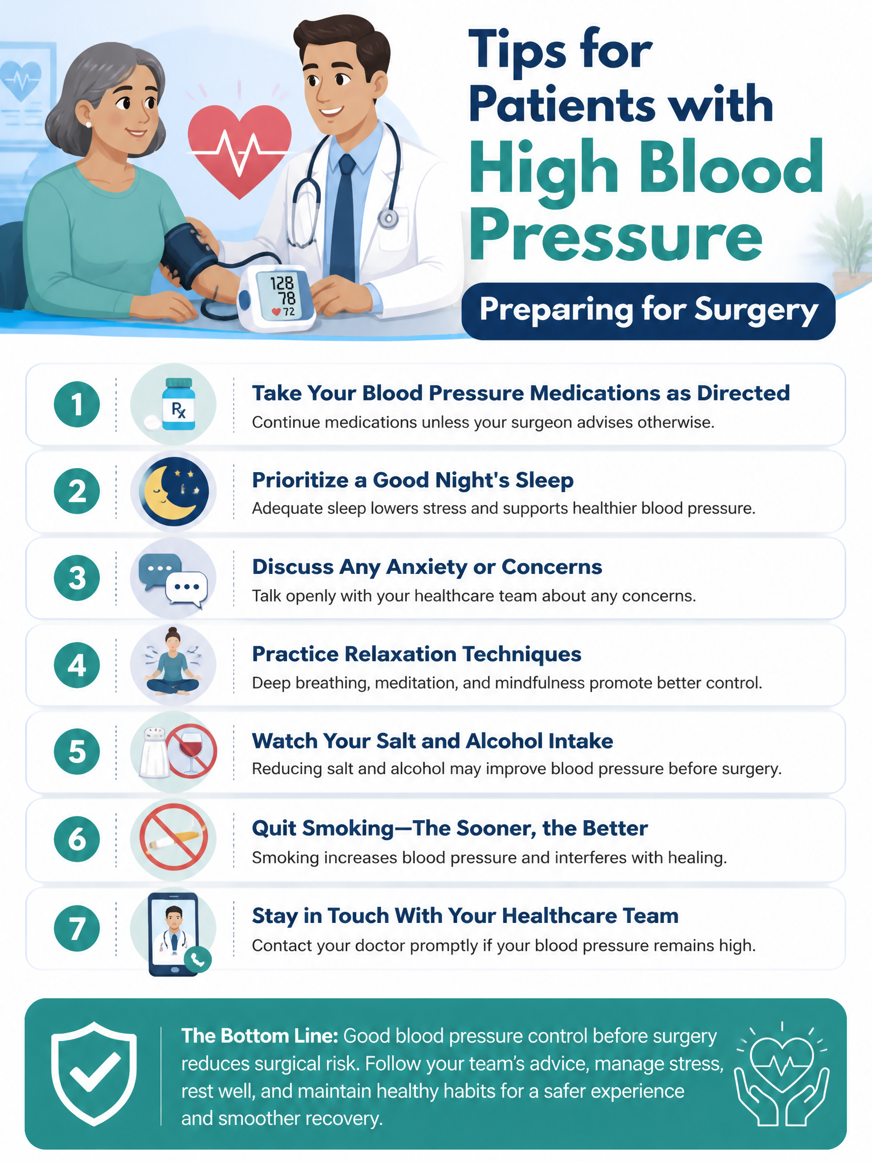 blood pressure precautions
