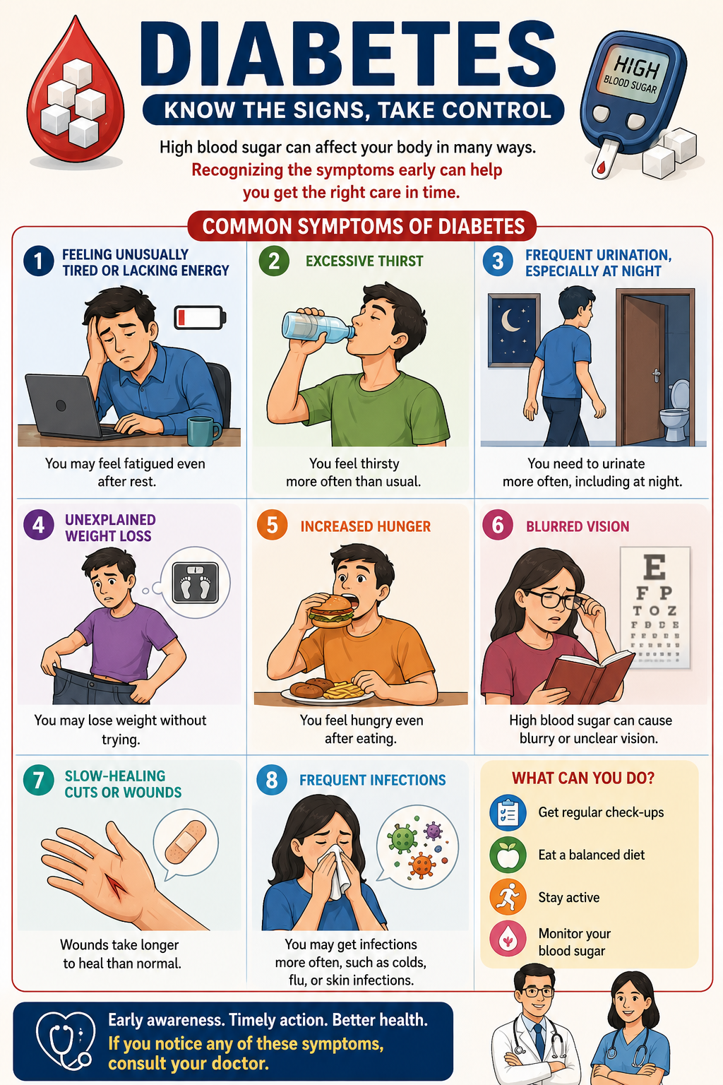Diabetes signs and symptoms